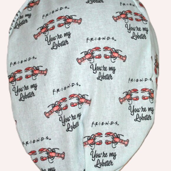 New Womens Friends You Are My Lobster Euro Scrub Cap - Picture 4 of 6